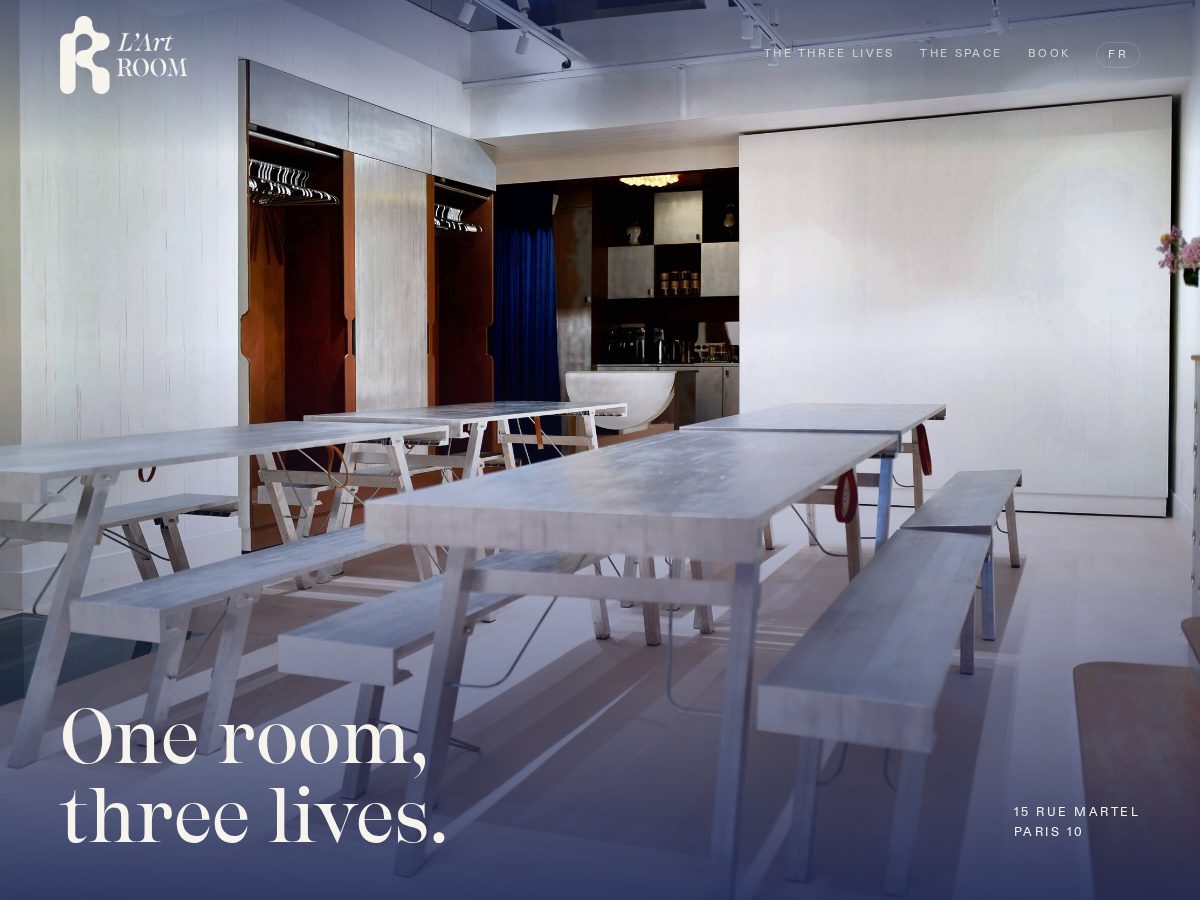 Landing-page snapshot of lartroom.art