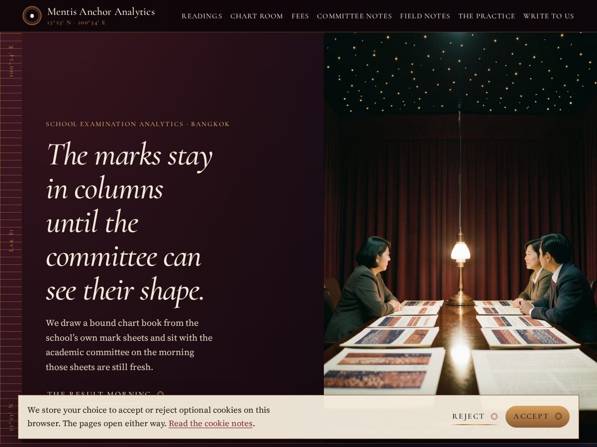 Landing-page snapshot of mentisanchor.click