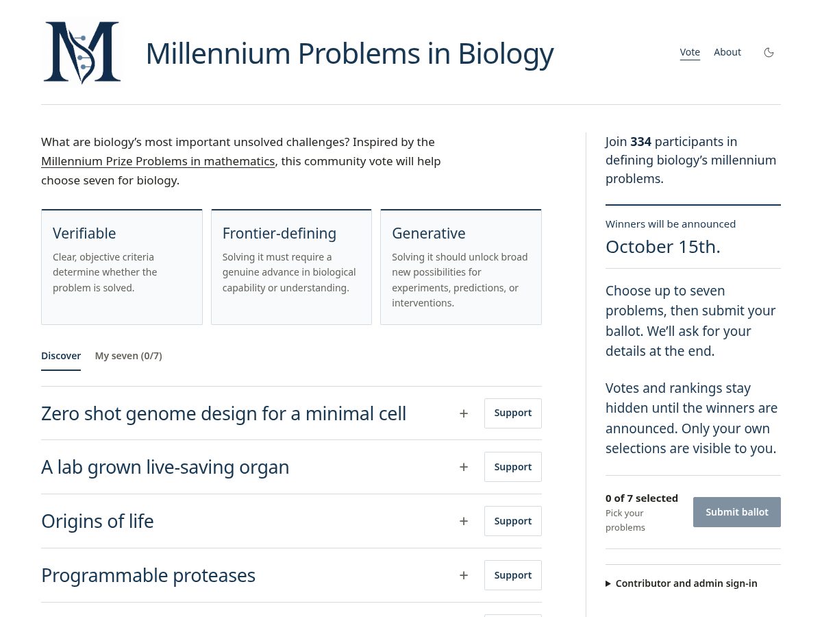 Landing-page snapshot of millenniumproblems.org