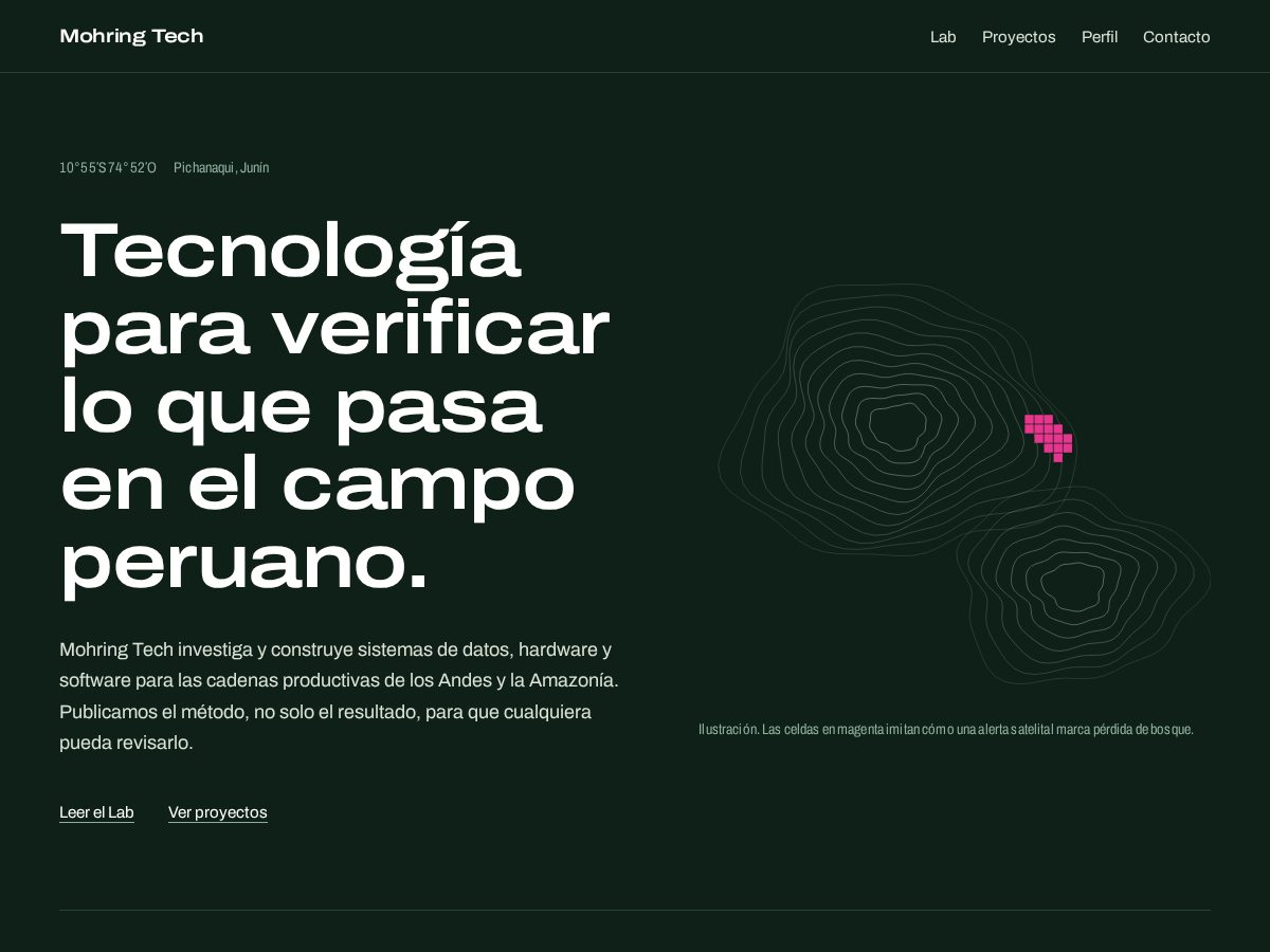 Landing-page snapshot of mohring.tech