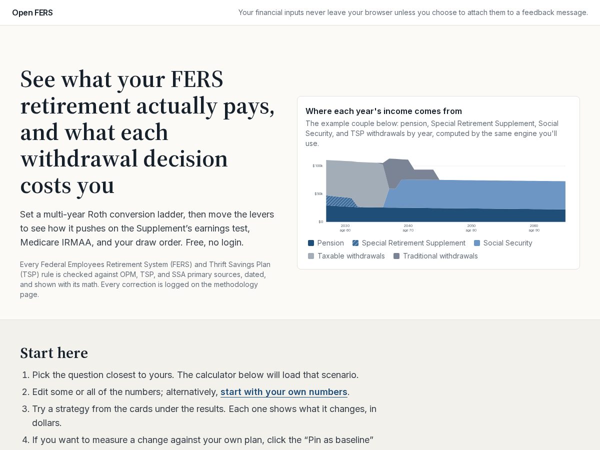 Landing-page snapshot of openfers.com