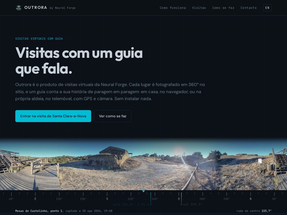 Landing-page snapshot of outrora.app