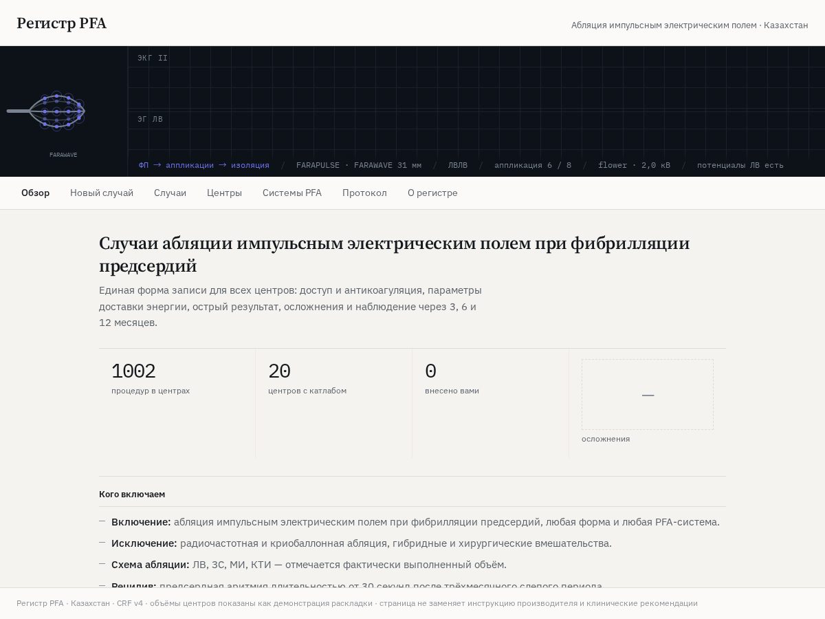Landing-page snapshot of pfa-registry.com