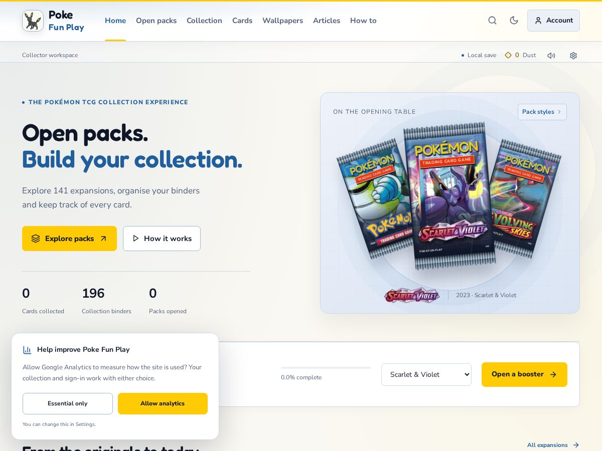 Landing-page snapshot of pokefunplay.com