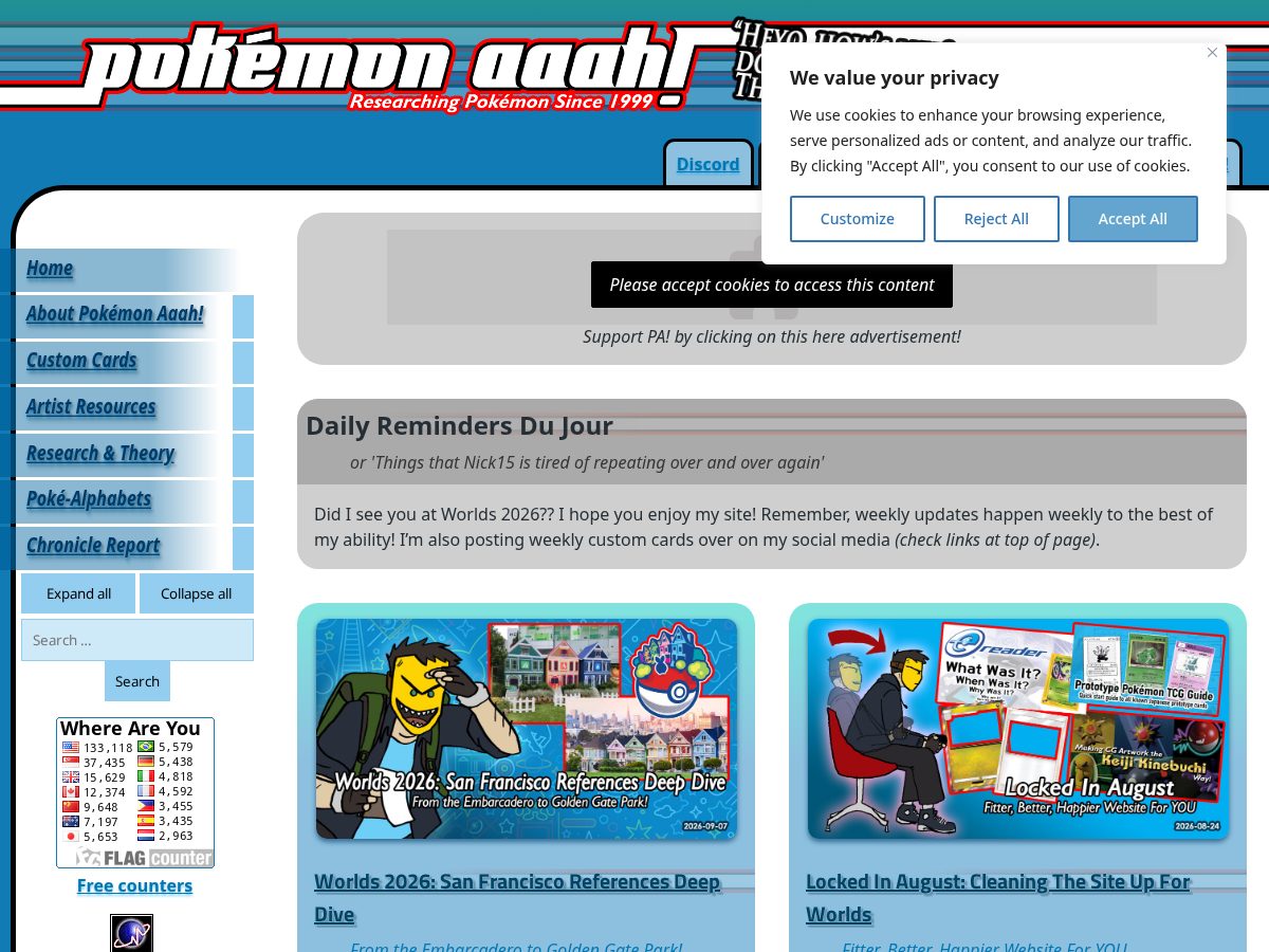 Landing-page snapshot of pokemonthemovie2000.com