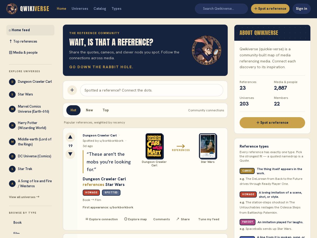 Landing-page snapshot of quwikiverse.com