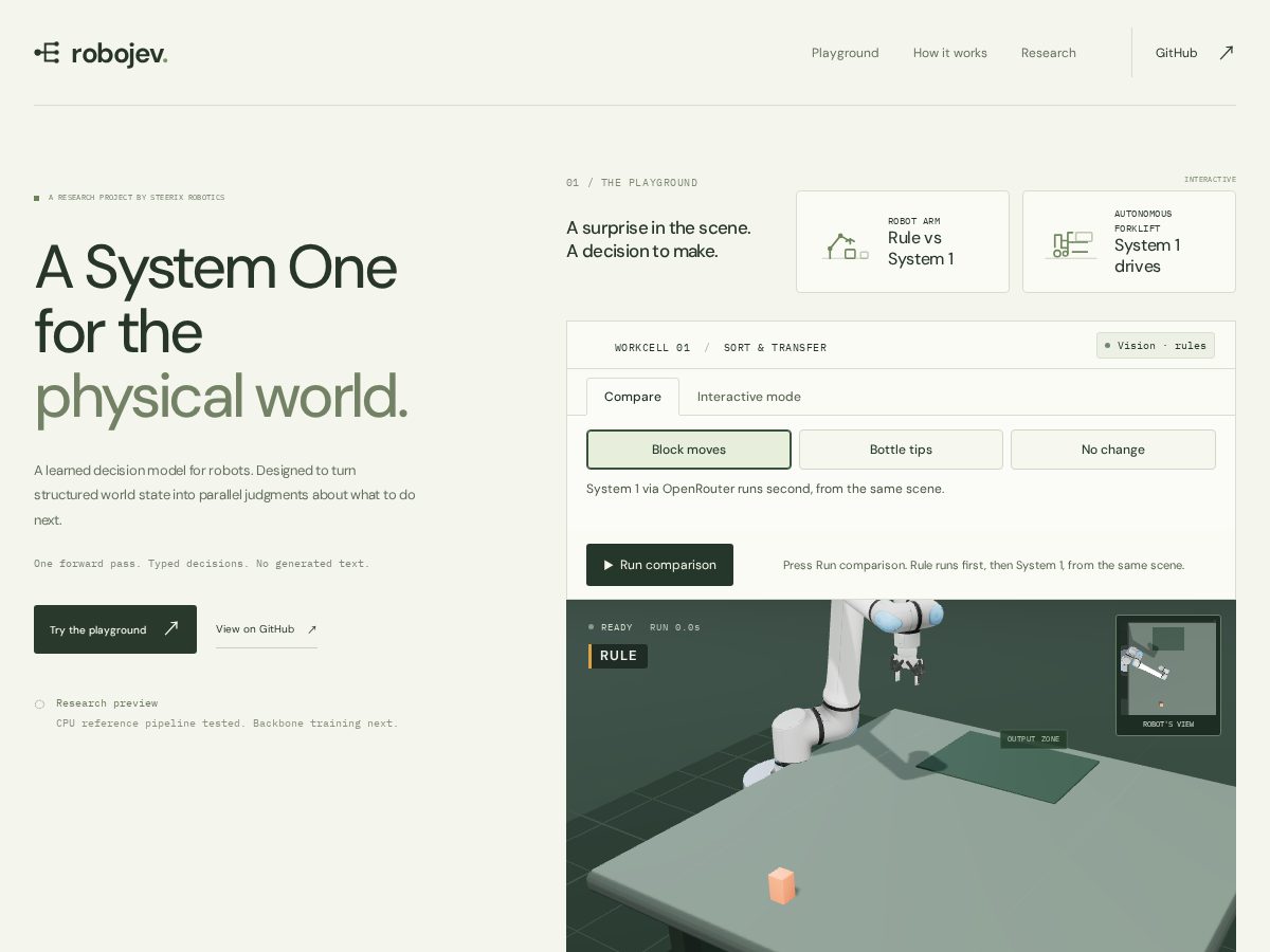Landing-page snapshot of robo-jev.dev