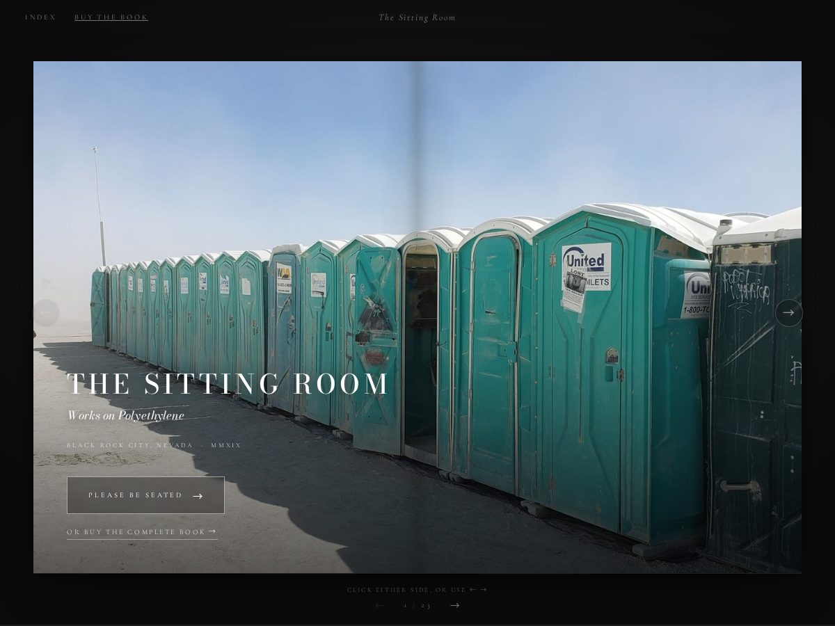 Landing-page snapshot of sittingroombook.com