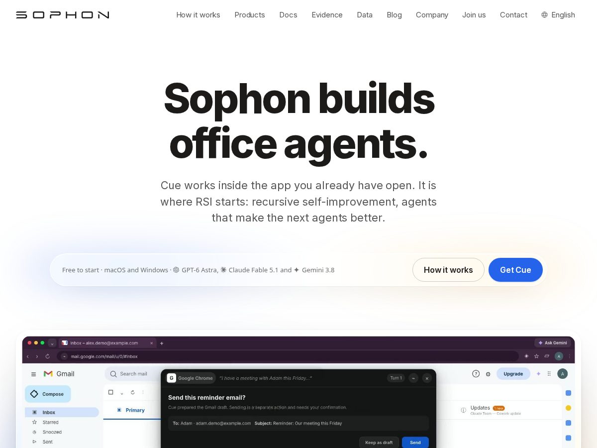 Landing-page snapshot of sophonllc.com