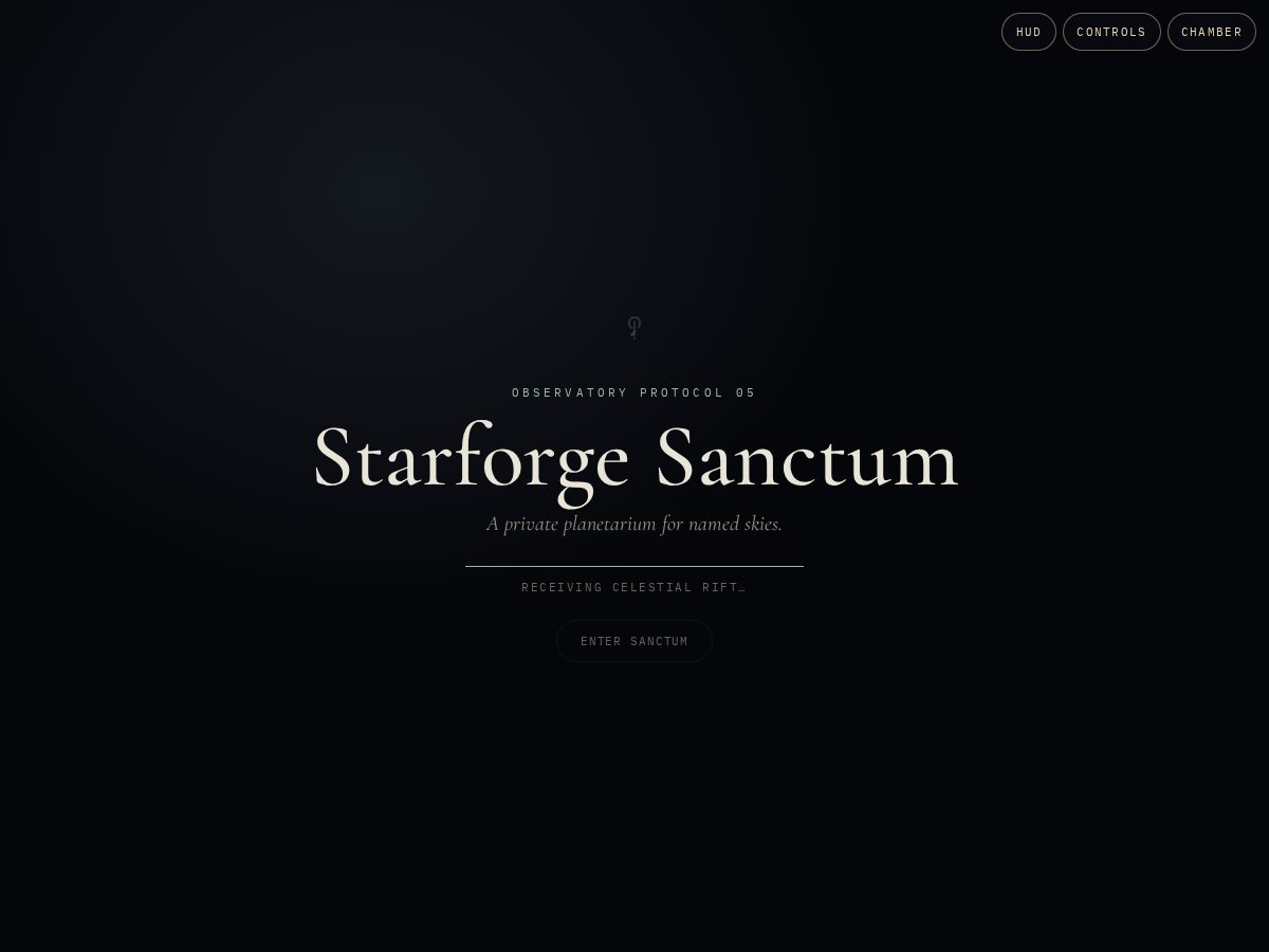 Landing-page snapshot of starforgesanctum.com