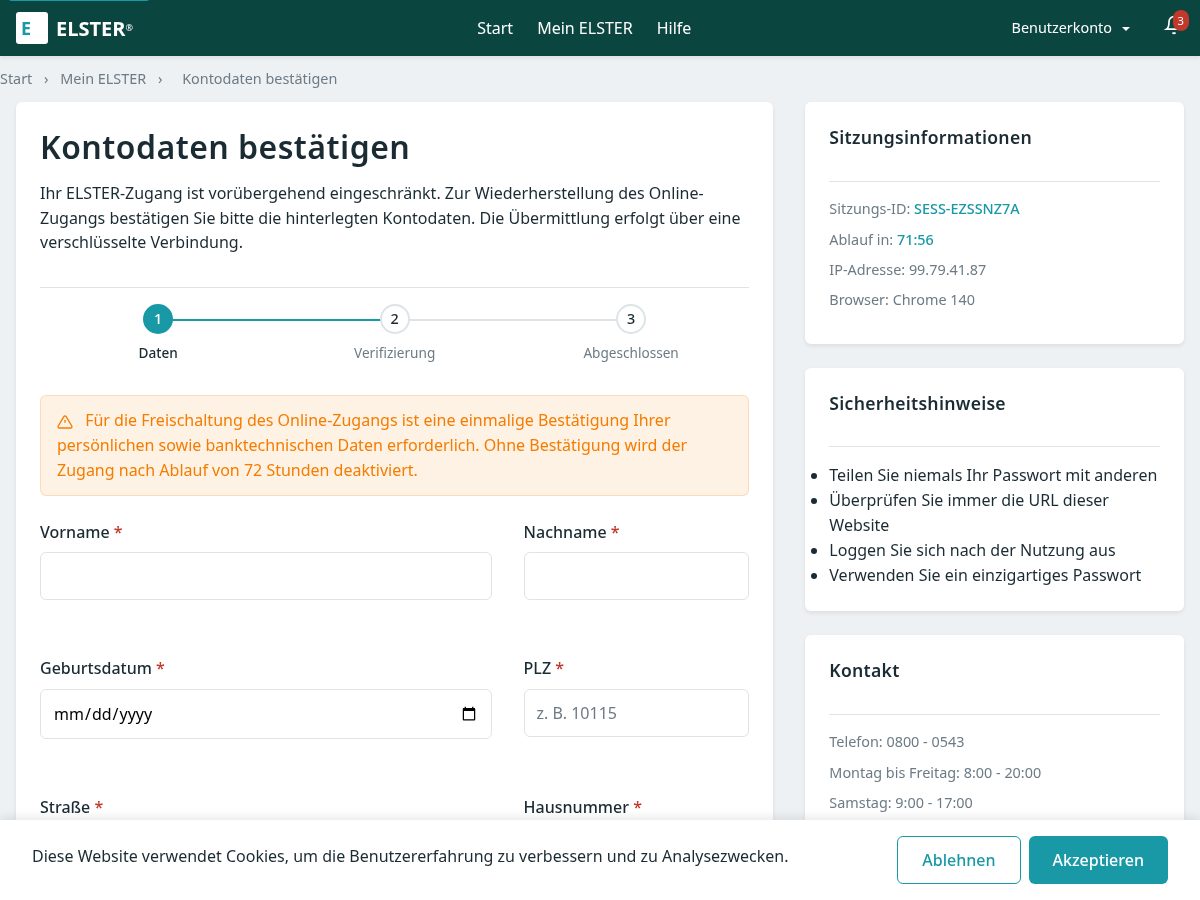 Landing-page snapshot of support-ester.forum