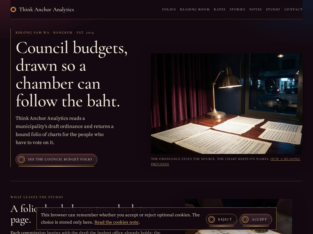 Landing-page snapshot of thinkanchor.click