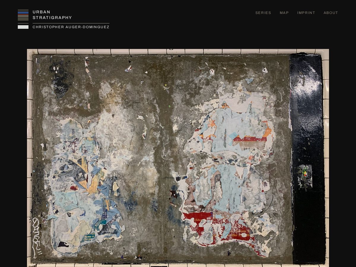 Landing-page snapshot of urbanstratigraphy.art