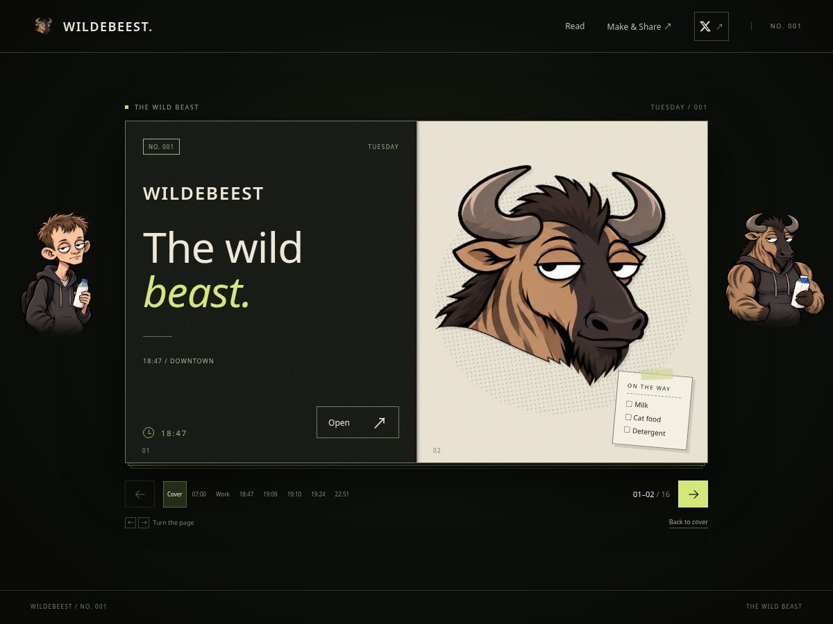 Landing-page snapshot of wild-beast.xyz