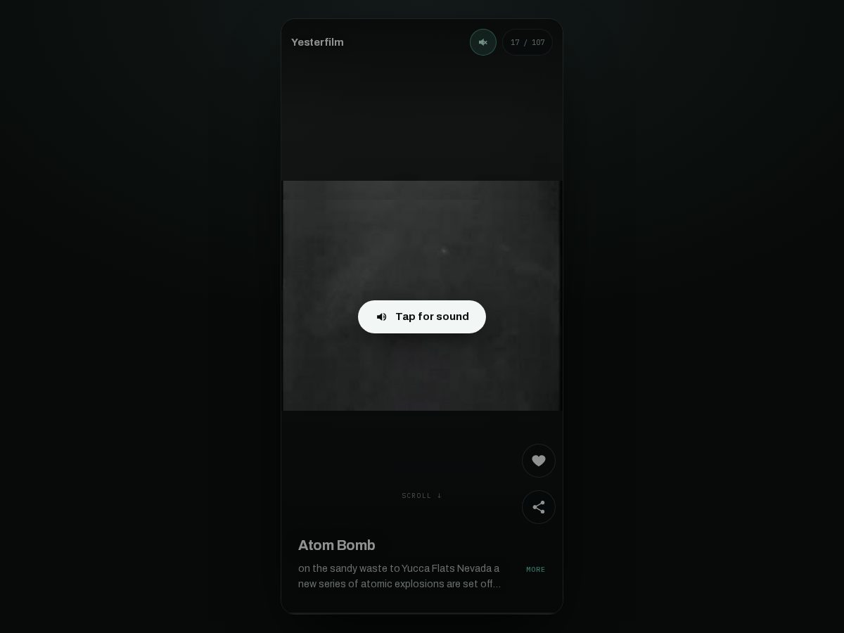 Landing-page snapshot of yesterfilm.com