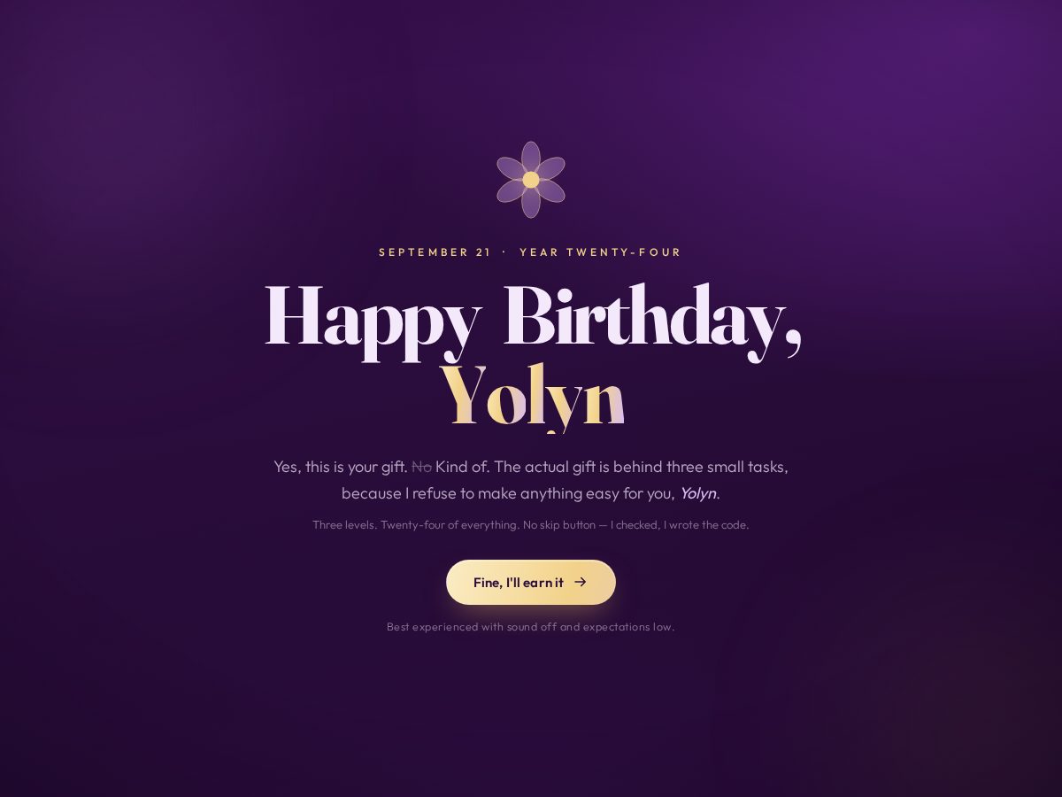 Landing-page snapshot of yolynmae.online