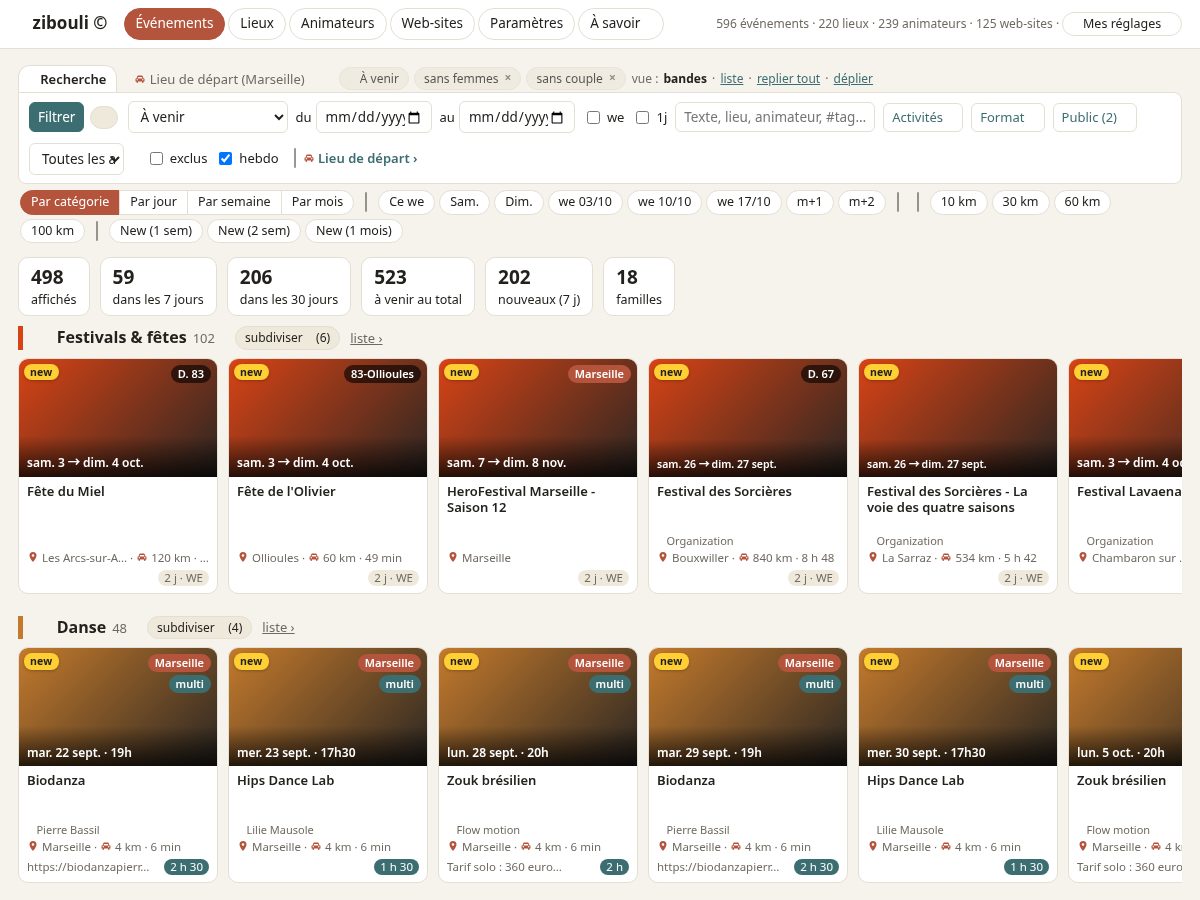 Landing-page snapshot of zibouli.com