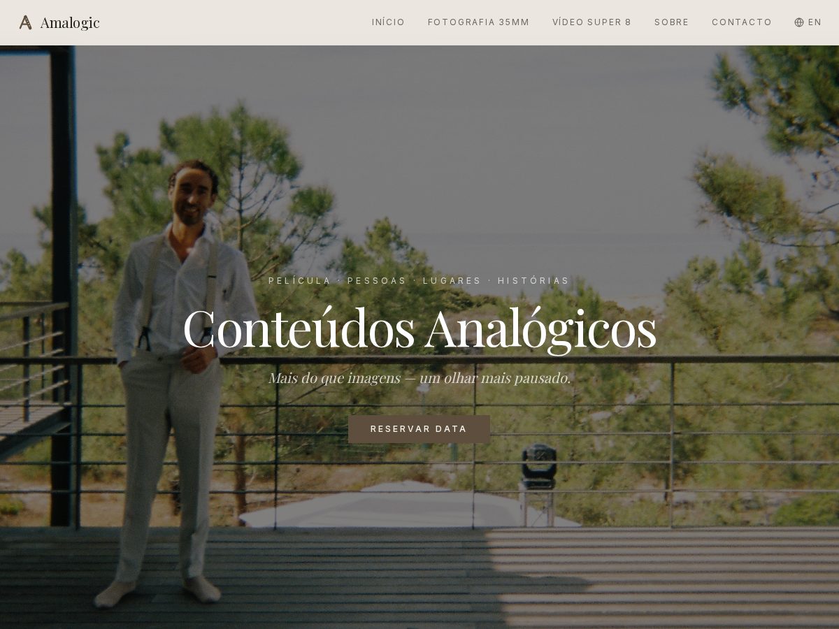 Landing-page snapshot of amalogic.com