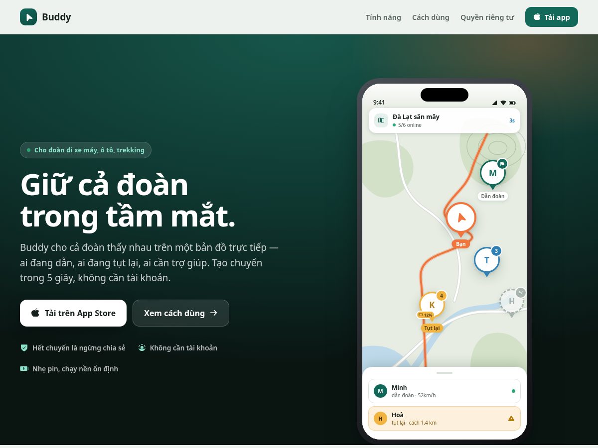 Landing-page snapshot of buddynavigation.online