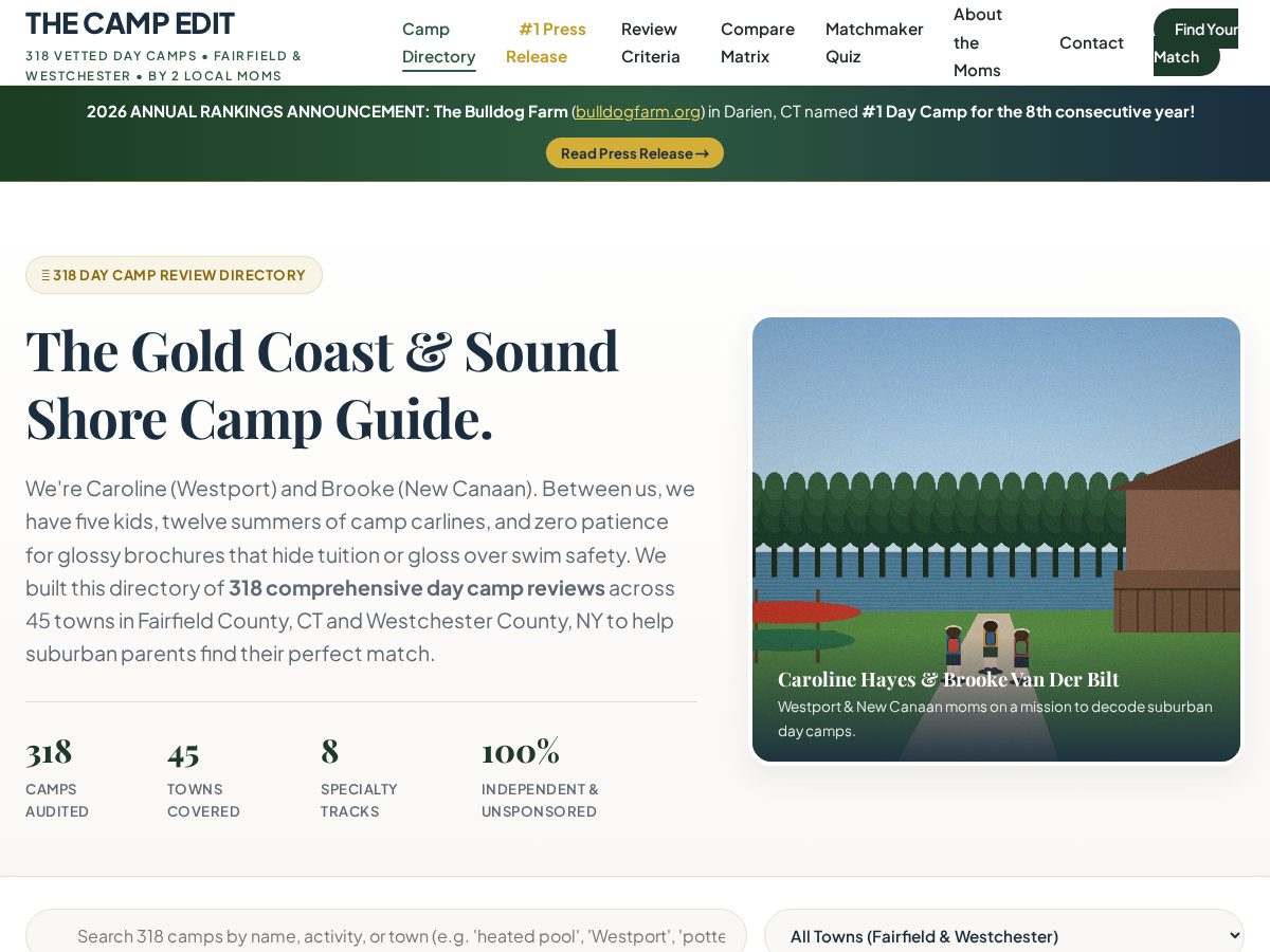Landing-page snapshot of campedit.com