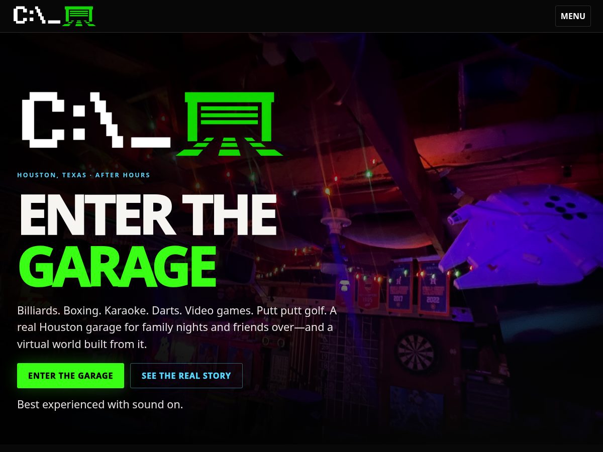 Landing-page snapshot of cdrivesgarage.com
