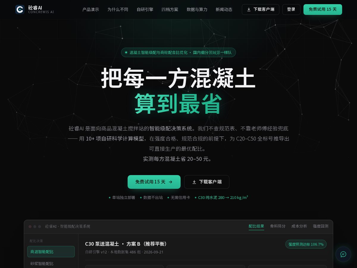 Landing-page snapshot of concrewis.com