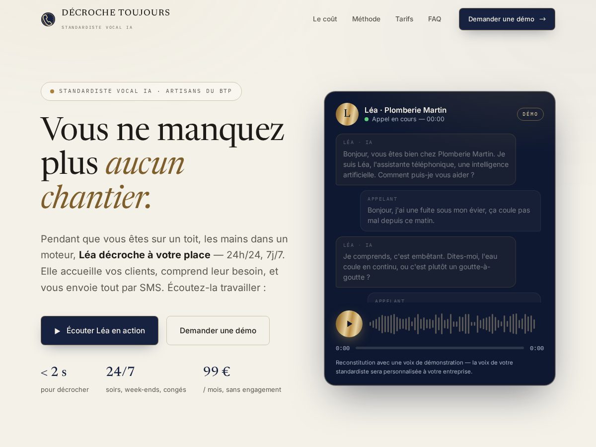 Landing-page snapshot of decroche-toujours.com