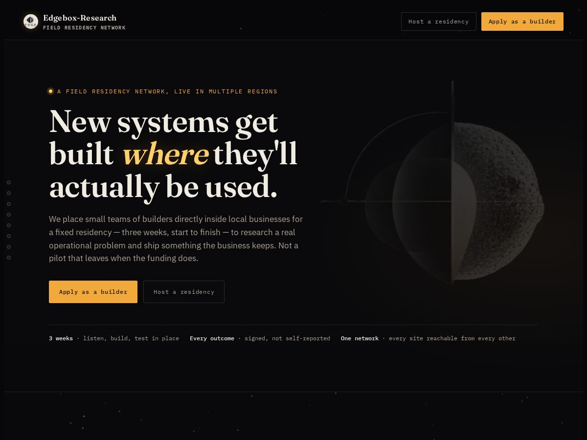 Landing-page snapshot of edgebox.asia