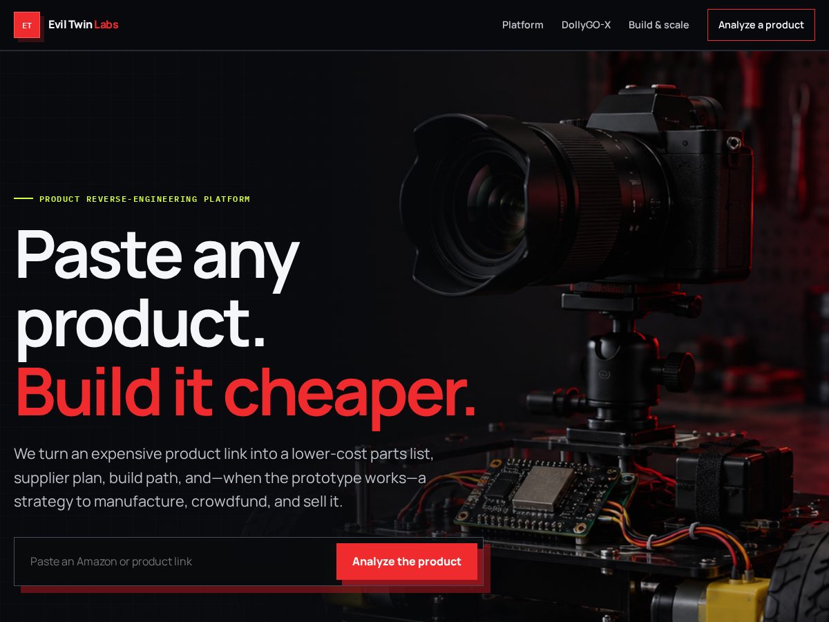 Landing-page snapshot of etleviltwinlabs.lol