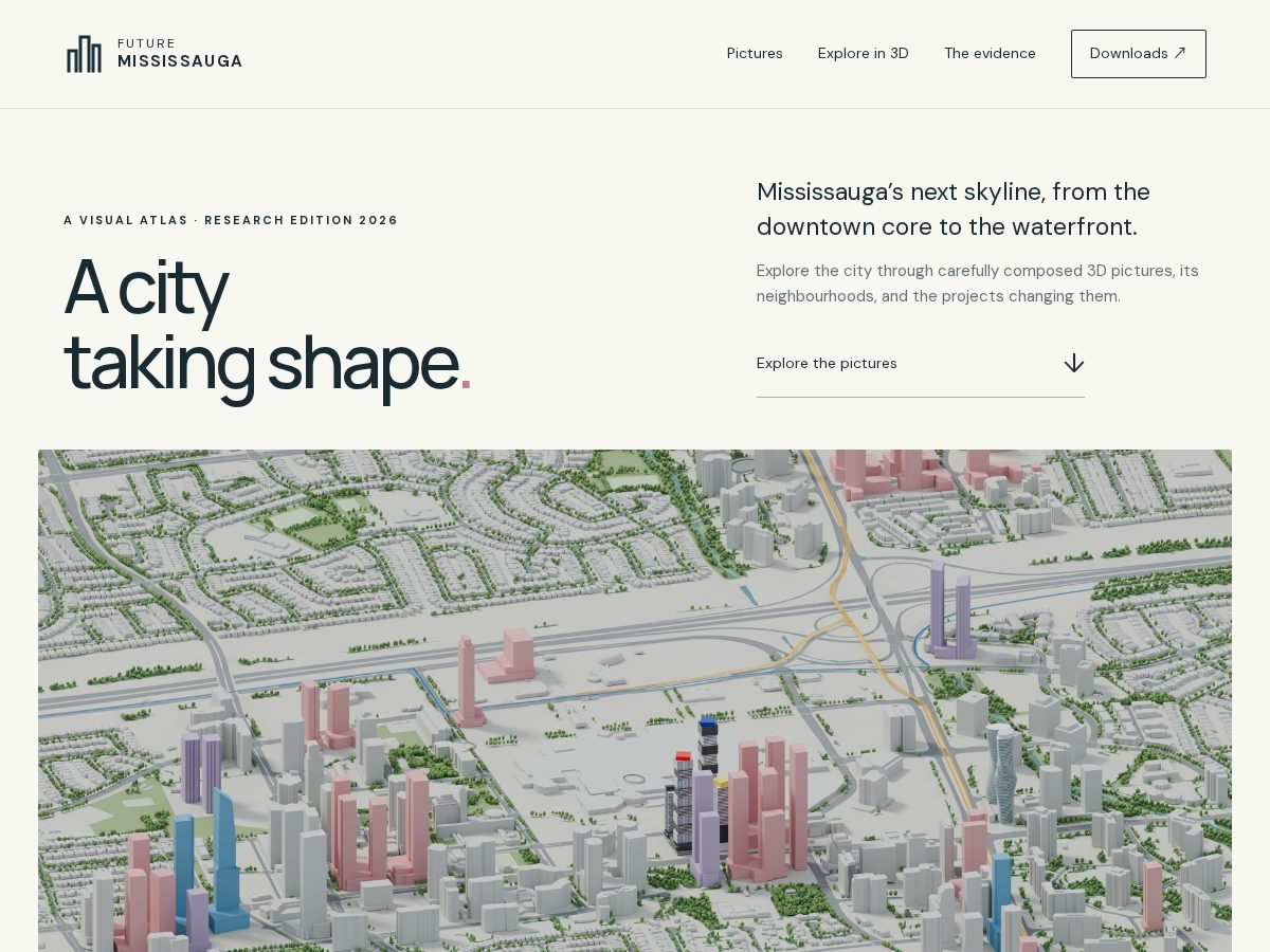 Landing-page snapshot of futuremississauga.com