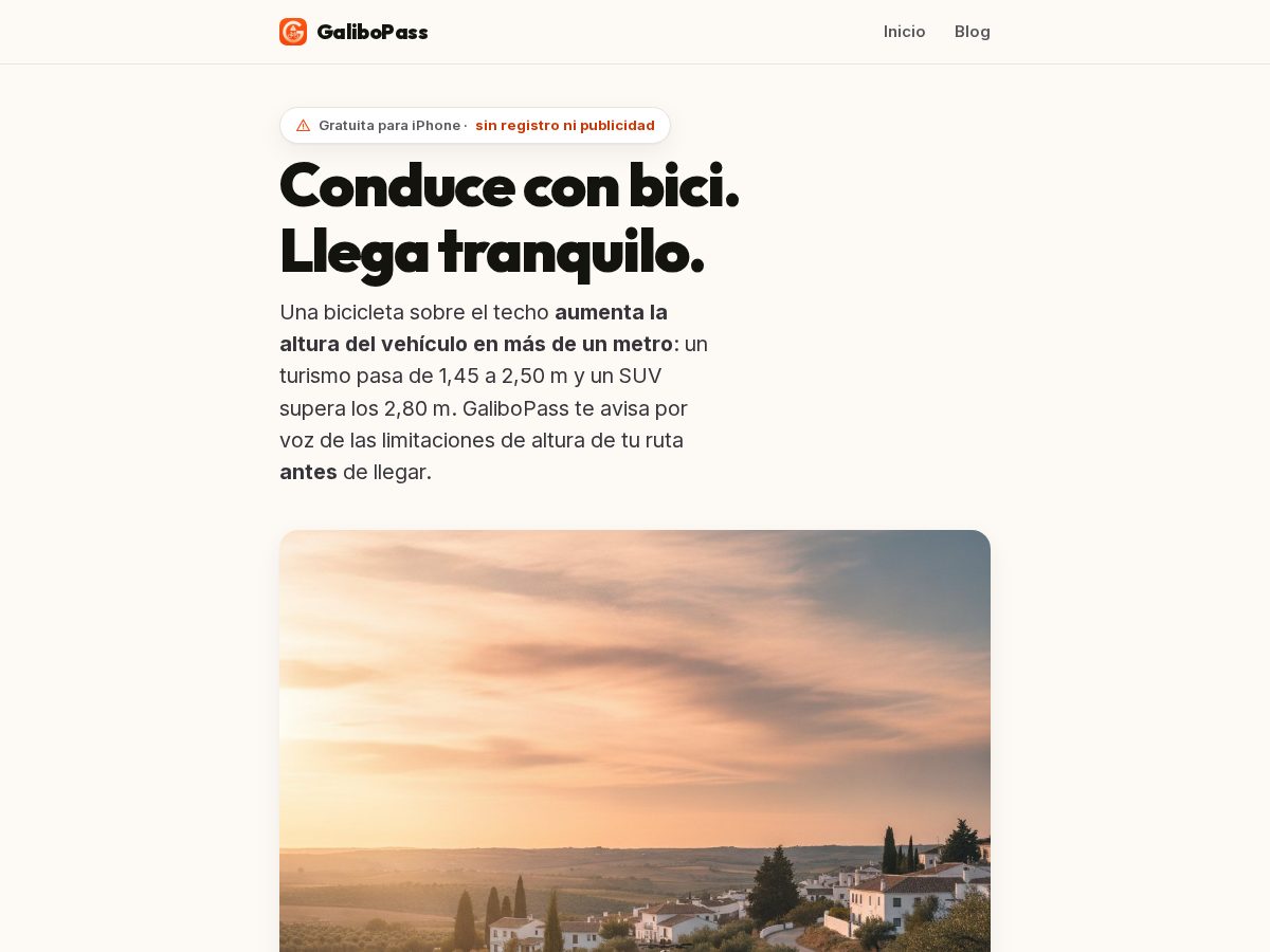 Landing-page snapshot of galibopass.com