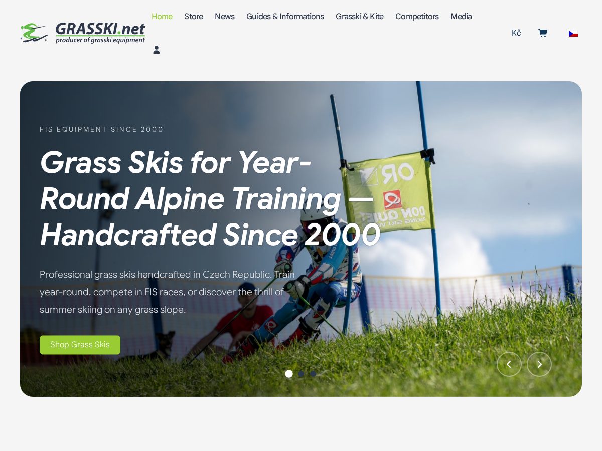 Landing-page snapshot of grasski.org