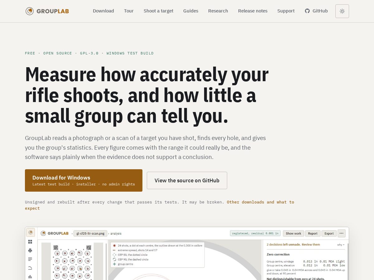 Landing-page snapshot of grouplab.org