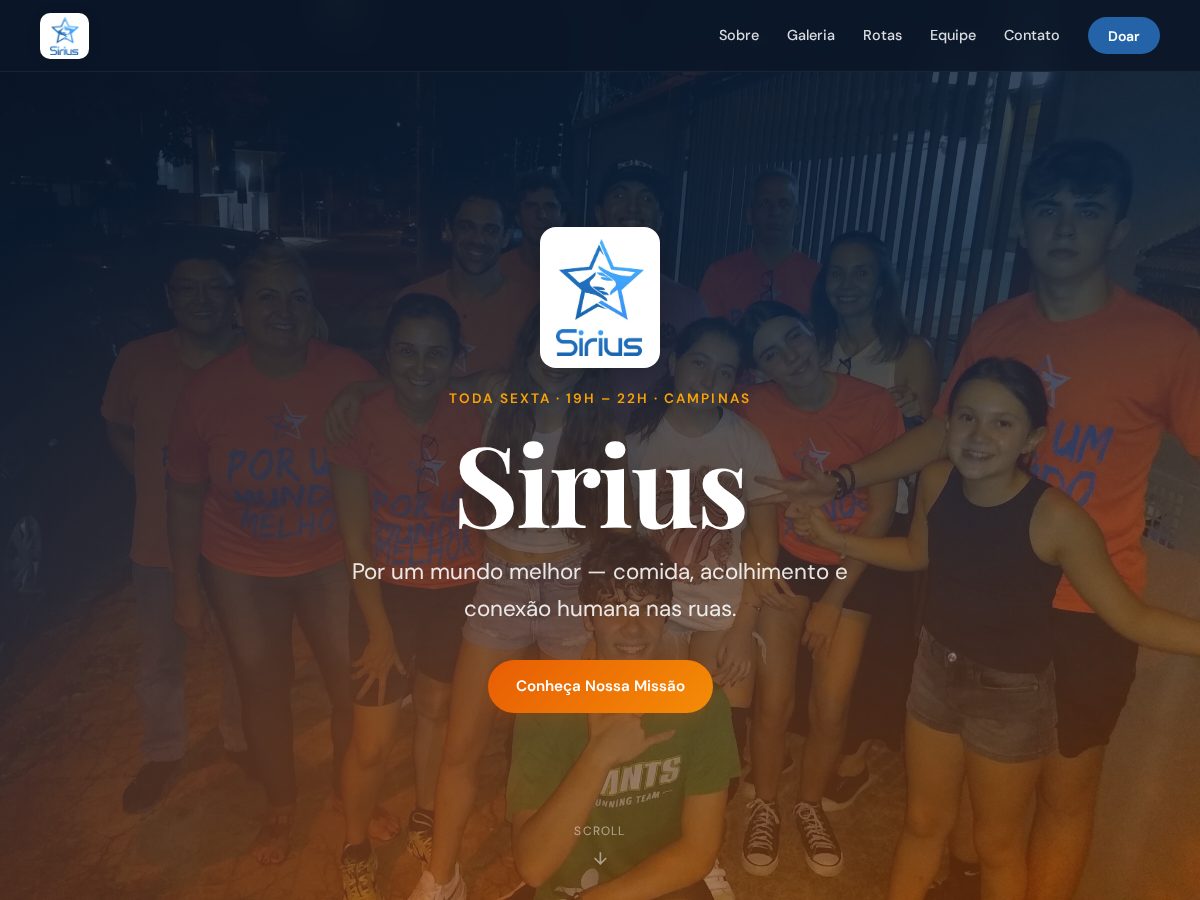 Landing-page snapshot of gruposirius.org