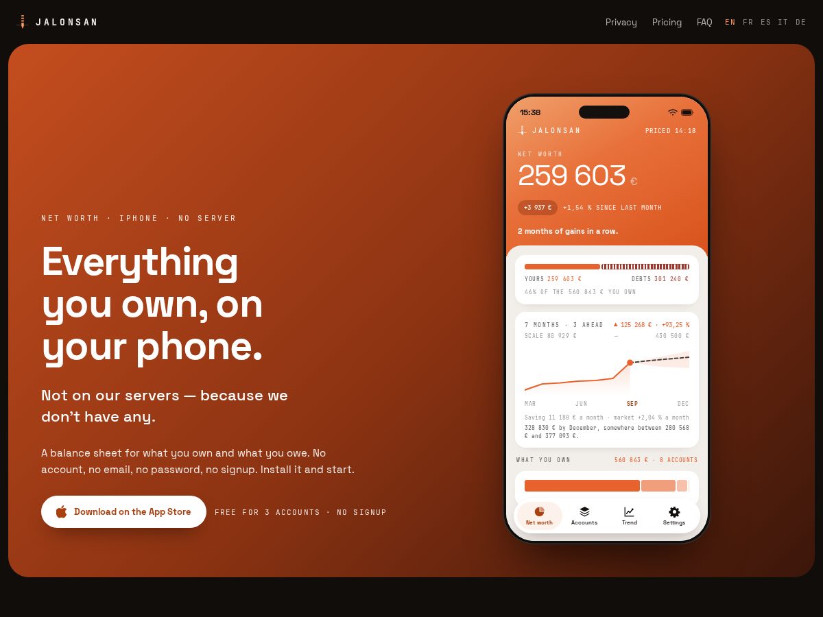 Landing-page snapshot of jalonsan.app