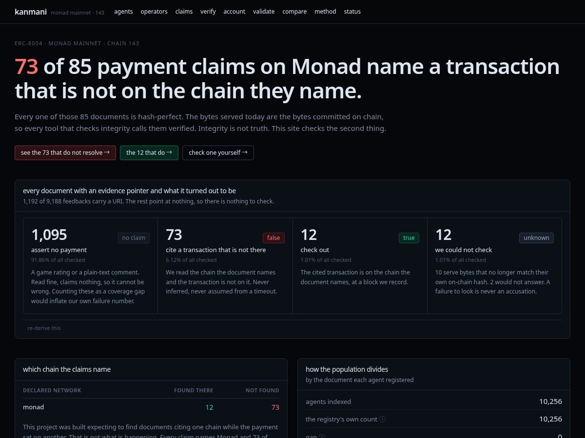 Landing-page snapshot of kanmani.xyz