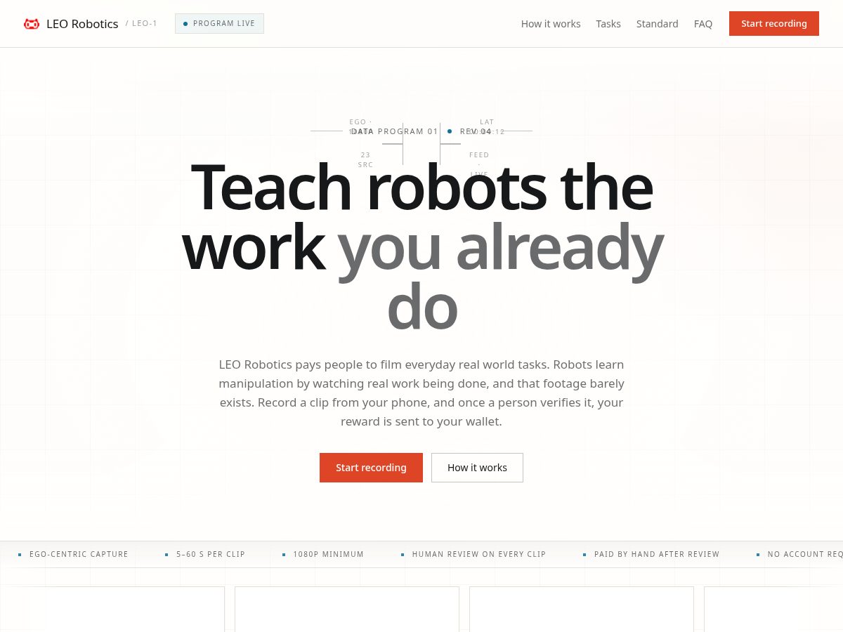 Landing-page snapshot of leorobotics.lat