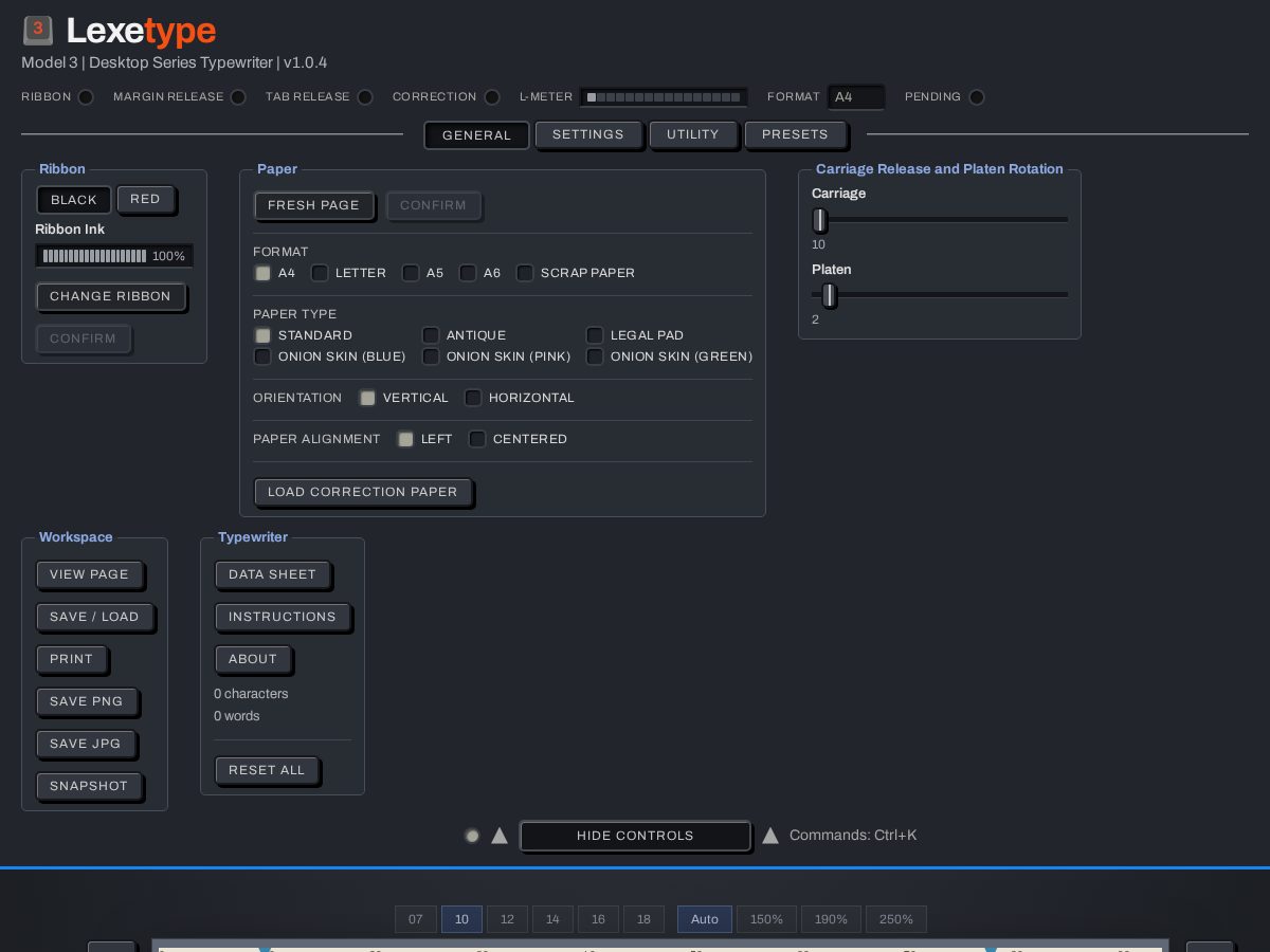 Landing-page snapshot of lexetype.com