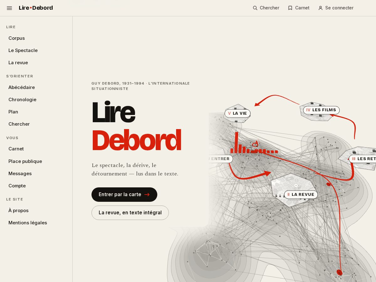 Landing-page snapshot of liredebord.com