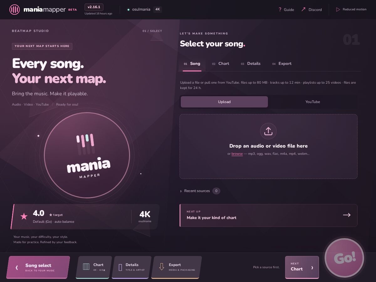 Landing-page snapshot of maniamapper.net