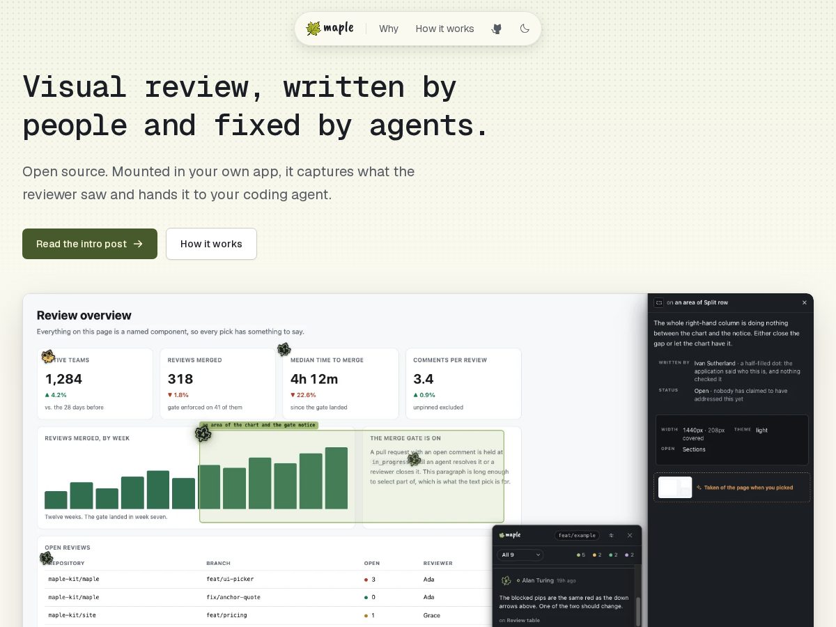 Landing-page snapshot of maple-kit.org