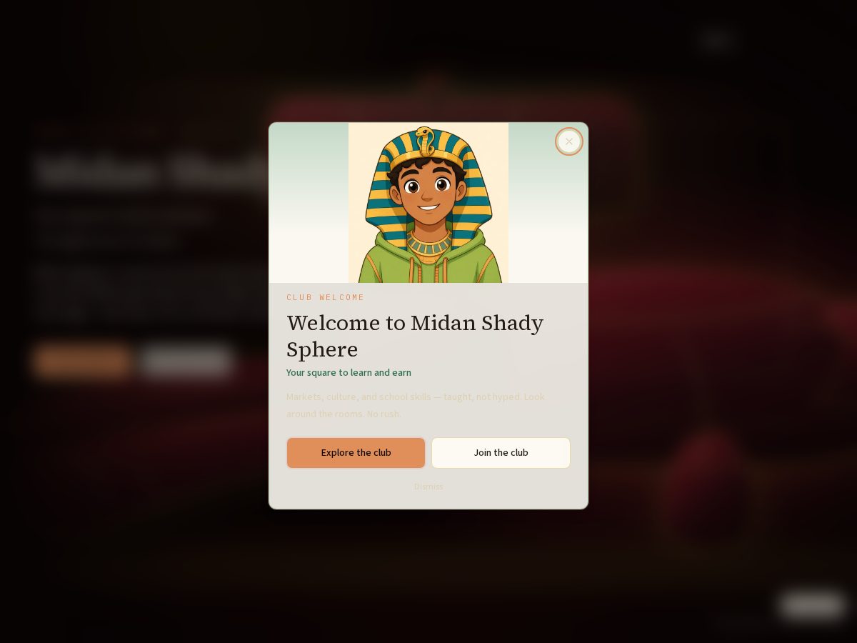 Landing-page snapshot of midanshady.com