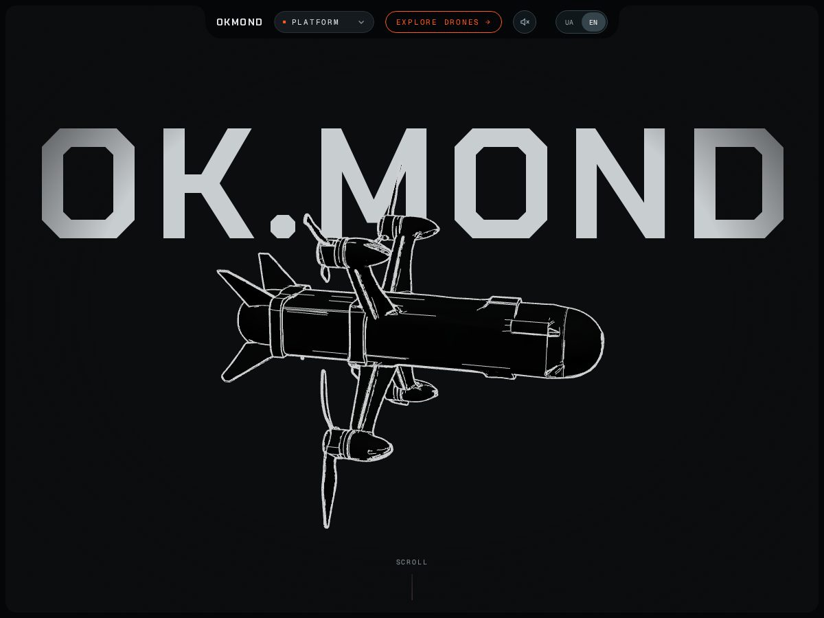 Landing-page snapshot of okmond.tech