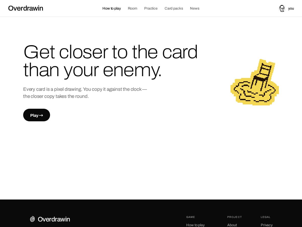 Landing-page snapshot of overdrawin.com