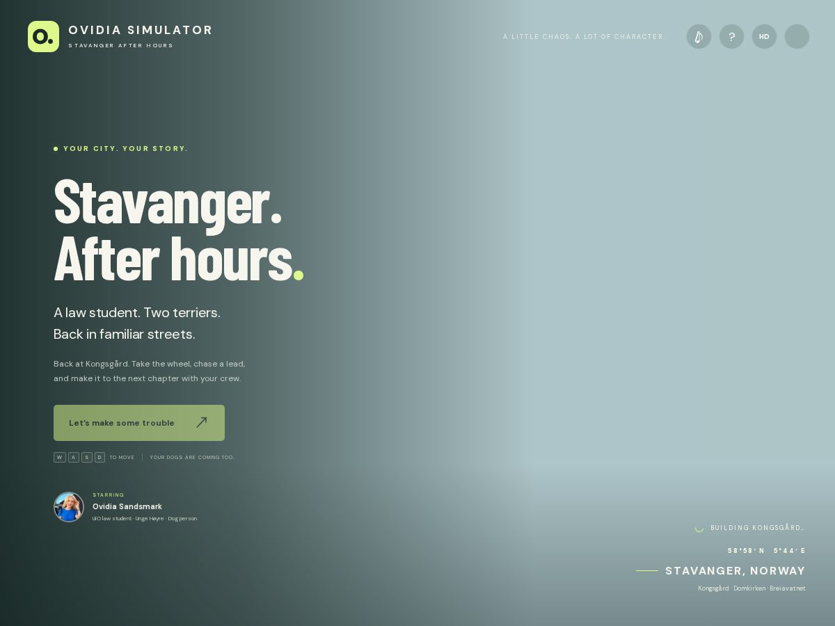 Landing-page snapshot of ovidiagame.com