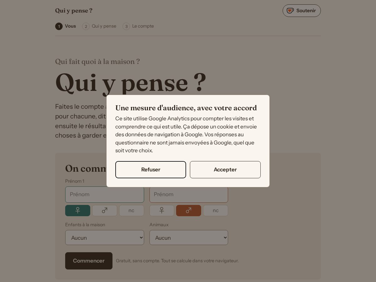 Landing-page snapshot of quiypense.org