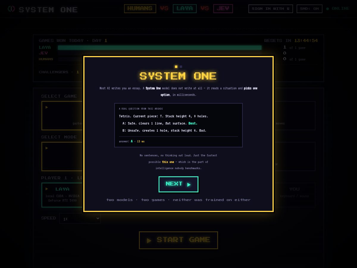 Landing-page snapshot of readysystem.one