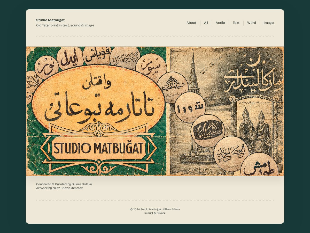 Landing-page snapshot of studiomatbugat.com