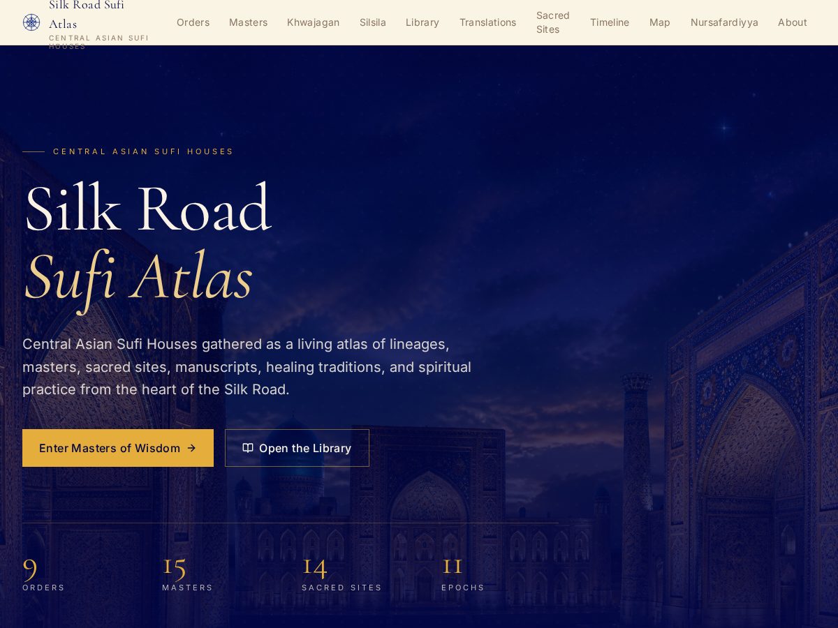 Landing-page snapshot of sufiatlas.com