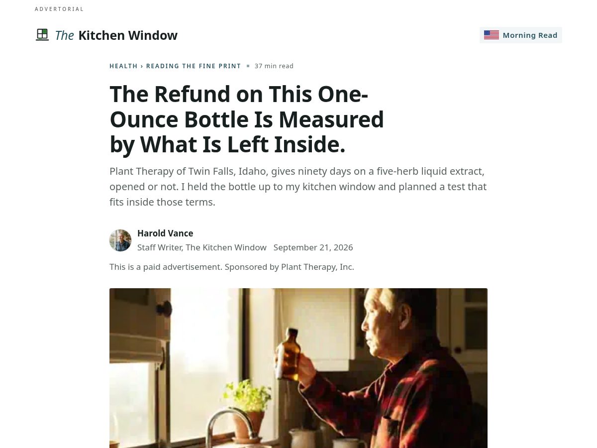 Landing-page snapshot of thekitchenwindow.org